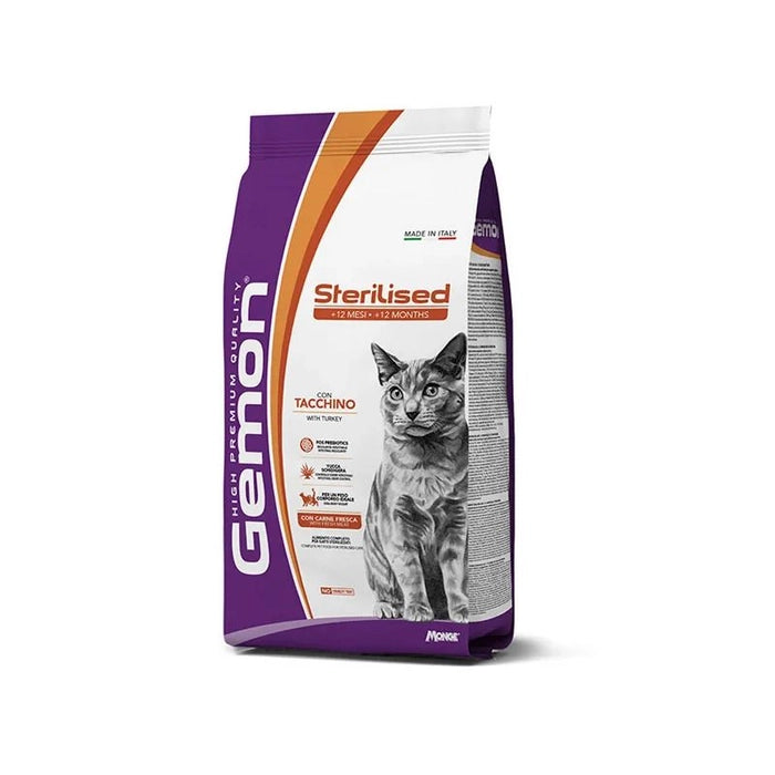 Gemon Sterilised Tacchino 7kg Crocchette per Gatti Sterilizzati Gemon Sterilised Tacchino 7kg Crocchette per Gatti Sterilizzati
